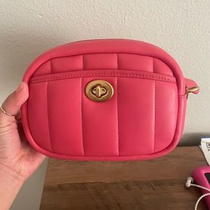 Coach pink crossbody excellent condition